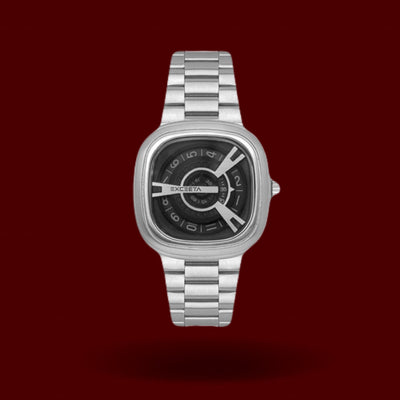 DELTON STAINLESS STEEL / LEATHER