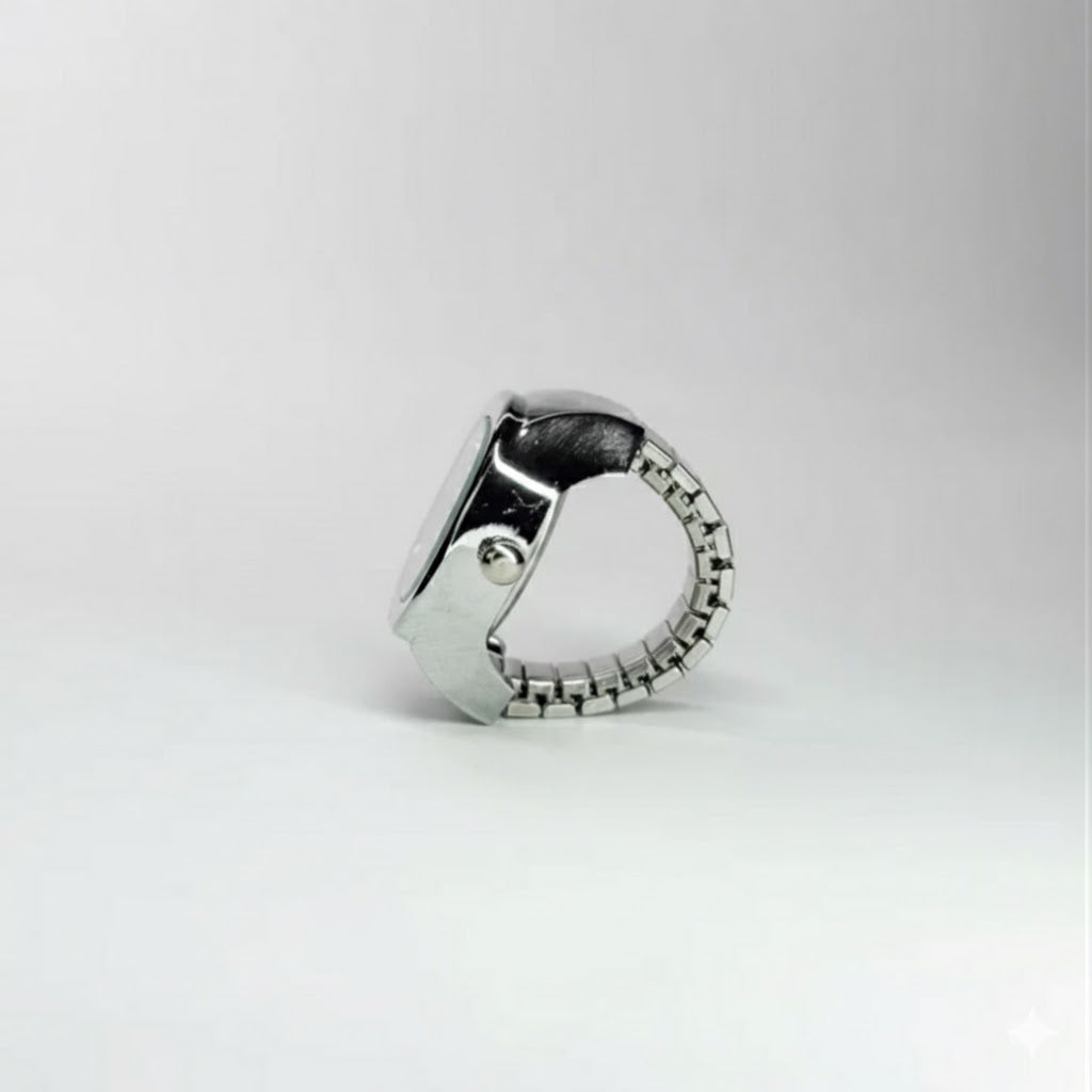 Nautilous Ring Silver | White