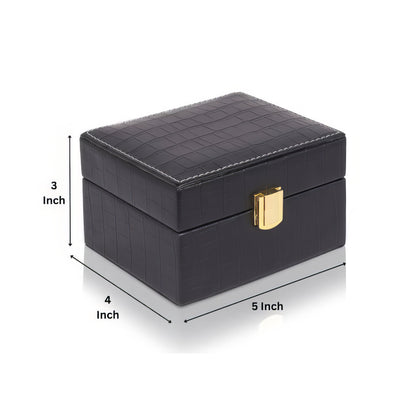 Men Watchboxes - crocodile leather design.