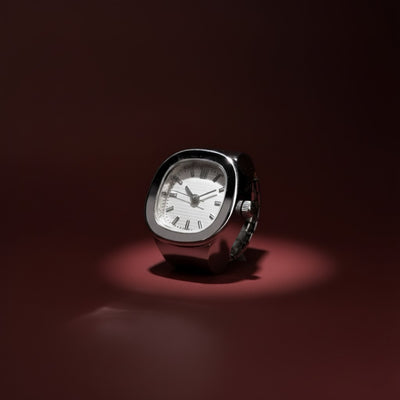 Nautilous Ring Silver | White