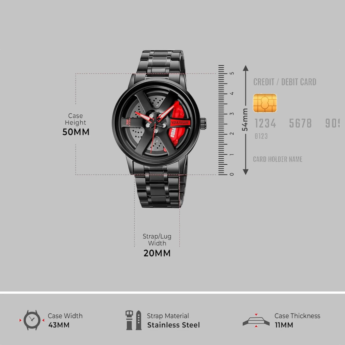 CAR WHEEL WATCH. - TRENDLUXE