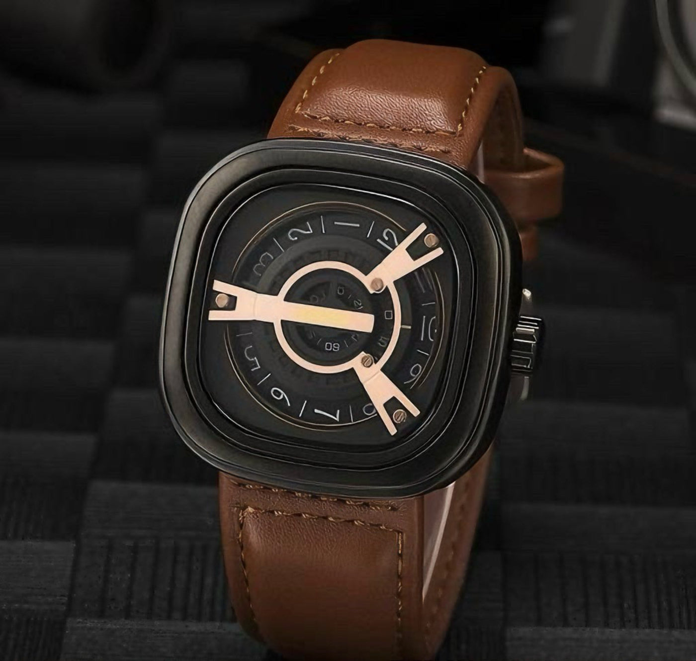 DELTON STAINLESS STEEL / leather strap watch | Alternative. - TRENDLUXE
