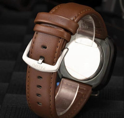 DELTON STAINLESS STEEL / leather strap watch | Alternative. - TRENDLUXE